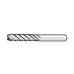SEE4L Long High-Helix End Mill, 4-Flute, Non-Coated SEE4L060