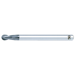 Ball End Type, 2-Flute for Copper /Aluminum Alloy / Plastic CRN-EBD CRN-EBD-R0.7X1.4