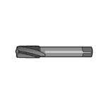 Taper Pipe Thread Tap for Stainless Steels with Long Shank (Short Thread)_LT-SUS-S-TPT LT-SUS-S-TPT-1/8-28X100
