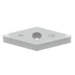 SUMIBORON Insert, 35° Diamond-Shape With Hole, Negative, 2NC-VNGA