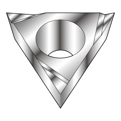 Triangle-Shape With Hole, Positive 11°, TPGT○○○-AY, For Aluminum TPGT090201RAYH1