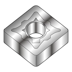 Square-Shape With Hole, Negative, SNMG-EM, For Medium To Rough Cutting SNMG190616NEMAC6020M