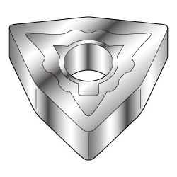 Hexagon-Shape With Hole, Negative, WNMG-EM, For Medium To Rough Cutting