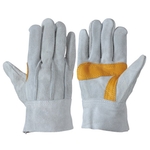 Heavy Duty Leather Gloves - 107AP Gray with Thumb Webbing 2 Pair