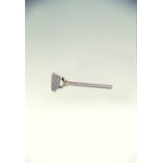 Cup Brush With Miniature Stainless Steel Shaft, Outer Diameter (mm): 13, Wire Diameter (mm): 0.1 MC-212