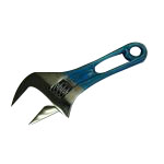 Wide Adjustable Wrench Short Type (With Color Grip) MWM24SY