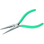 Micro Long Nose Plier, With Spring, With Serrated Tip