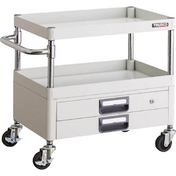 Phoenix Wagon (Noise Suppression Type with Double-Level Drawers) Height 600 mm PEW-662X-W