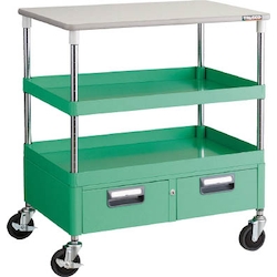 Phoenix Wagon (Noise Suppression Type with Double-Row Drawers and Countertop) Height 899 mm PEW-962WT-W