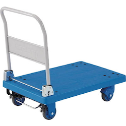 Plastic Trolley, Grand Cart, Silent, Folding Handle Type / with Stopper