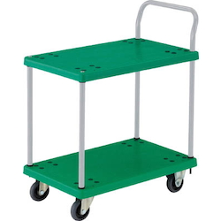 Plastic Trolley, Grand Cart, One-Side Handle 2-Level Type