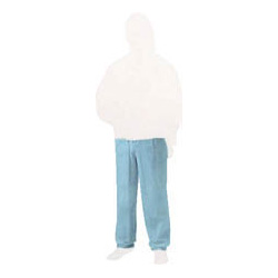 Nonwoven disposable protective clothing, pants, blue