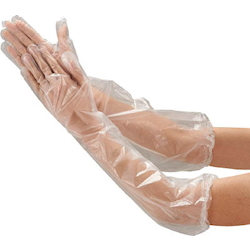 Thin Rubber Gloves, Disposable Polyethylene Long Gloves (30-piece Set) TPL-60