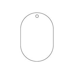 Valve Open/Close Signboard Plain White Board Oval Type/Rectangular Type Acrylic T459-26