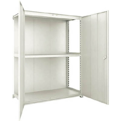 Small to Medium Capacity Boltless Shelf Model M3 (Panels and Doors Provided, 300 kg Type, Height 1,800 mm, 3 Shelf Type) Linked Unit Type (Height 1,800 mm, Rear Plates Provided) M3-6393-SD-B