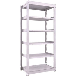 Medium-Duty Boltless Shelving, TUG Type, Single Type (300 kg, Height 2,100 mm, 6 Tiers)