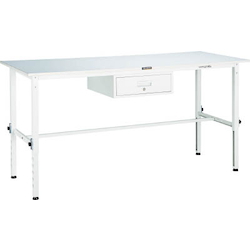 Lightweight Adjustable Height Work Bench with 1 Drawer Linoleum Tabletop Average Load (kg) 150 RAEM-0960F1