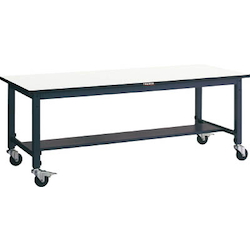 Lightweight Adjustable Height Work Bench with Casters Linoleum Tabletop Average Load (kg) 100