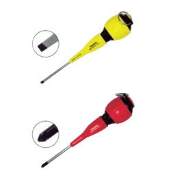 Screwdriver for electrical work with fall prevention (with magnet) TDDR-6-100