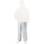 Nonwoven disposable protective clothing, pants, white TPC-Z-L