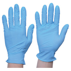 Nitrile Rubber Gloves, TRUSCO Disposable, TG Air 0.06 Powder Free Blue/Pink/White S/M/L TGNN06PM