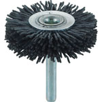 Wheel Brush with Shaft (for Motorized Use/Shaft Diameter 6 mm/Round Shaft Type) (with Abrasive Granules) TB-6255