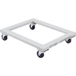 Flat trolley with rubber casters