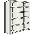Small Capacity Bolted Shelf (Vertical Partitions Provided, 100 kg Type, Height 2,100 mm)