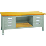 Heavy Work Bench with 3 Face Panel / 3-Shelf / 4-Shelf Cabinet Average Load (kg) 3000 TWZ-1800D3D4