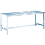 All Stainless Steel Perforated Workbench, H-Frame Type, Perforated Panel Top Plate, SUS304 Equal Load (kg) 250 PTB-1870