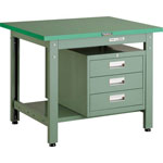 Medium Work Bench with Lower Shelf / 3-Shelf Cabinet Average Load (kg) 800