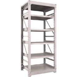 Heavy-Duty Bolted Shelf M10 (1,000 kg Type, 2,115 mm Height, 6-Level Type) M10-7476-NG