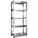 Stainless Steel Medium-Weight Shelf (300 kg Type, Height 2,100 mm, 5-Level Type) SM3-7365