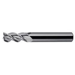 WATERMILLS ® End Mill for Aluminum WR345 3-Flute High-Helix AL R345, No Coating WR345N2050104R4