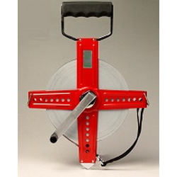 Tape Measure, White Reel (Painted Steel Measuring Tape)