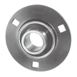 Steel Plate Round-Flanged Unit, Cylindrical-Bore Type With Set Screws, BPF Type CUCF