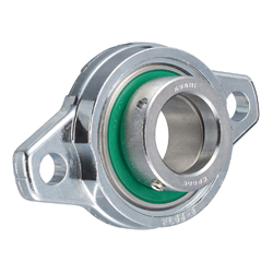 Diamond Flange Mount Unit, Silver Series with Eccentric Wheel, Cylindrical Hole Shape, MUFL