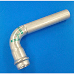 Double Press One End Socket 90° Elbow with Safety Function, for Stainless Steel Pipes WP-90SE-40