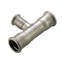 Press Fitting for Stainless Steel Pipes, SUS Press Tee