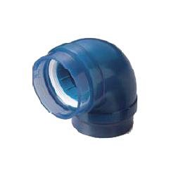 Pre-Seal Core Transparent PC Core Fitting Normal Type TPC Series Reducer Elbow for Connection of Lining Steel Pipes P-TPC-RL-40X25