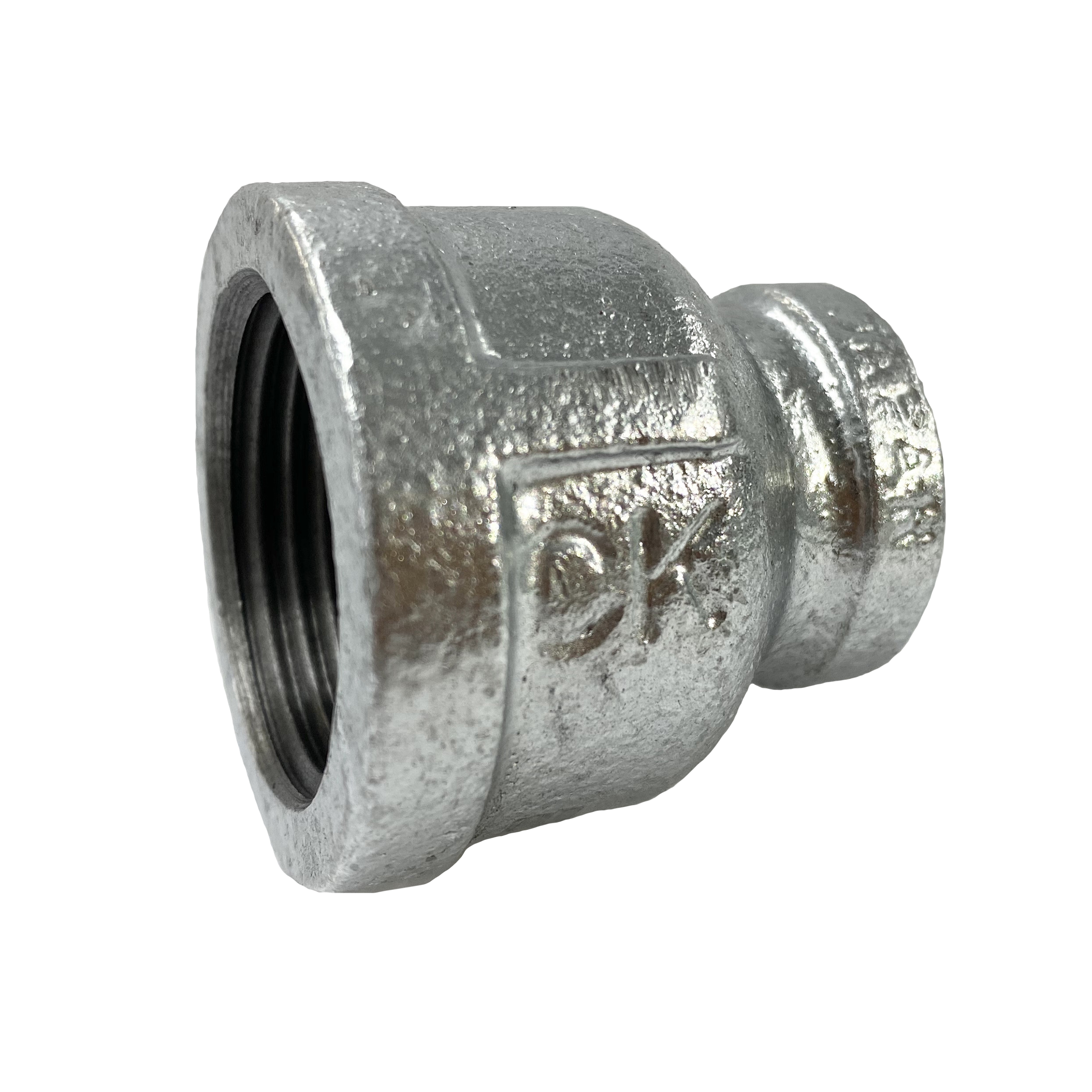 CK Fittings - Screw-in Type Malleable Cast Iron Pipe Fitting - Socket with Different Diameters with Band BRS-50X25-W