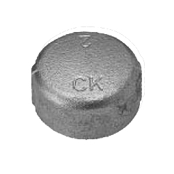 CK Fittings - Screw-in Type Malleable Cast Iron Pipe Fitting - Cap CA-8-W