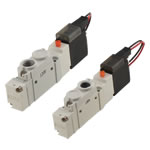 Electromagnetic valve, VLEM5000 series,　standard, 3 ports, 2 positions VLEM5101-L-12VDC-TB