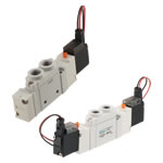 Electromagnetic valve, VLEM7000 series,　standard, 5 ports, 2 positions VLEM7101-T-220VAC