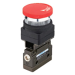 Manual Valve VLM15 Series Interlock Button Type (Lower Part Piping) VLM15-B-09-R