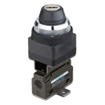 Hand-operated Valve VLM15 Series - Key Switch Type (Horizontal Piping/Flanged-base Type)