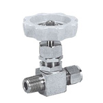 for Stainless Steel, SUS316  VHP Needle Stop Valve, Half Type VHP-6-2