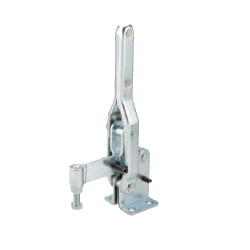 Toggle Clamp - Vertical Handle - Long Solid Arm (Flanged Base) GH-10444