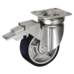 Caster for Heavy Loads - Swivel (with Rotation Stopper) JHB Type, Size 150 mm UWBJHB-150