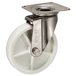 JA-Type Stainless Steel Swivel Caster 200‑mm Size (Metal Fitting Only, No Wheel)